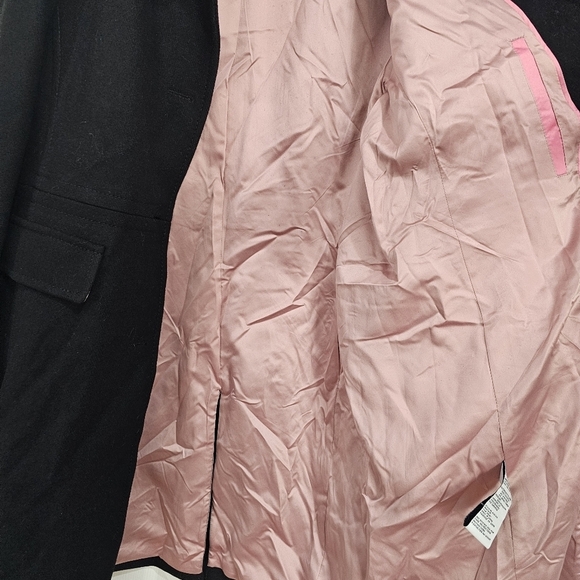 Kate Spade Cheetah-Print Faux Fur Collar Coat - Picture 6 of 8